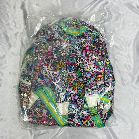 Tokidoki Flower Power Backpack Glitter Full Size Super Bloom Hippie Bag 2020 - Picture 12 of 12